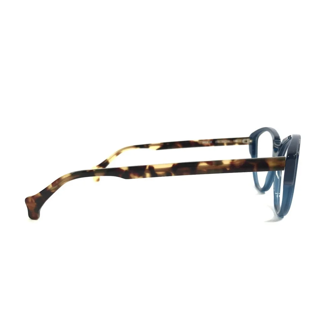 PLM Creation Eyeglasses Frames DIVA VI 239 Blue Tortoise Cat Eye 55-14-145
